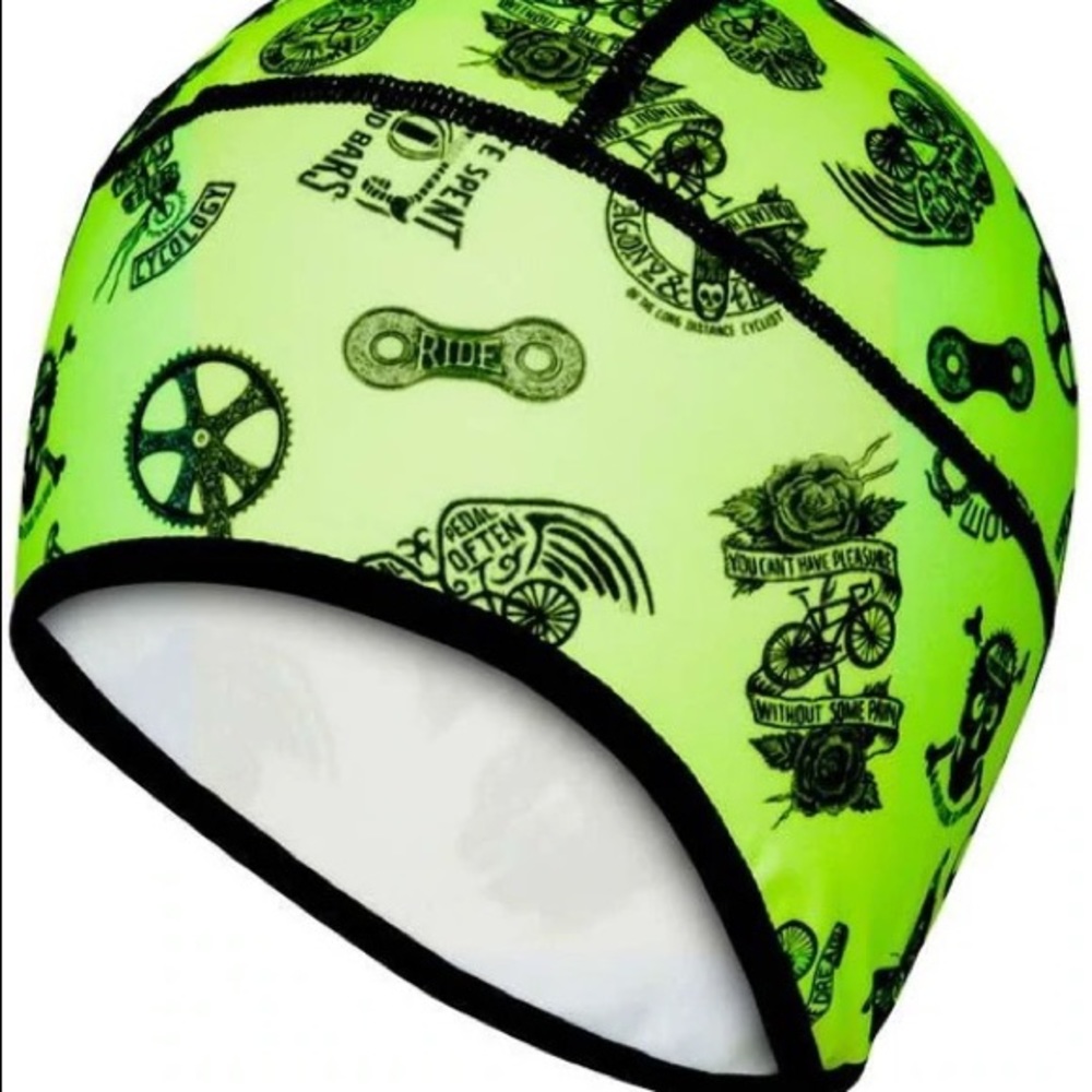 Velosophy Thermal Beanie - Cycology brand. 
ONE SIZE FITS ALL gently used.